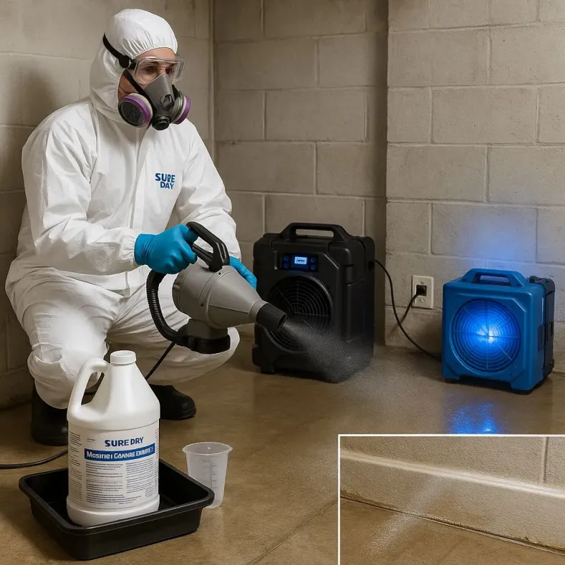 Sanitization and Odor Removal process in Spring Arbor, MI